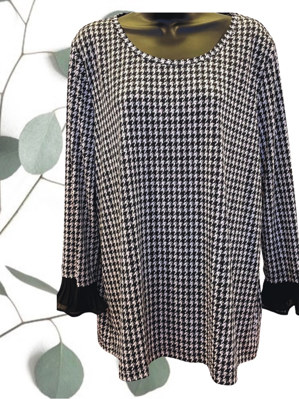 Michael Kors Houndstooth Top